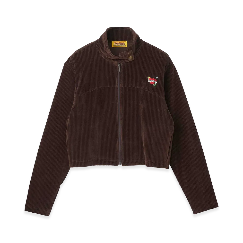 HYSTERIC GLAMOUR Women's Hysteric Arrow Hearts Embroidery Jacket "Brown"