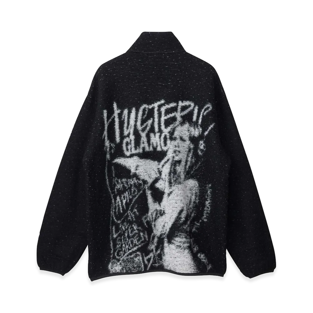 HYSTERIC GLAMOUR Women's All Music Lovers Jacquard Jumper "Black"