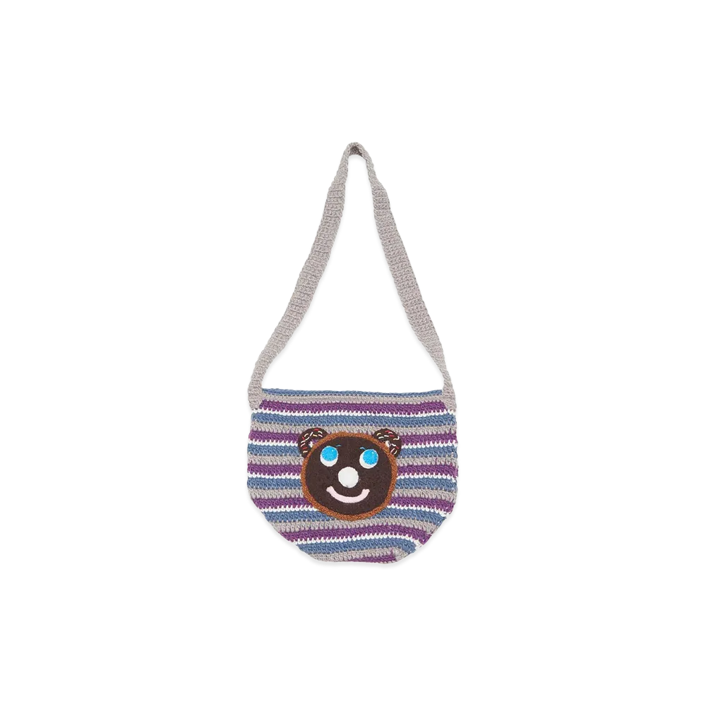 HYSTERIC GLAMOUR Women's Donut Bear Hand-Knit Shoulder Bag "Gray"