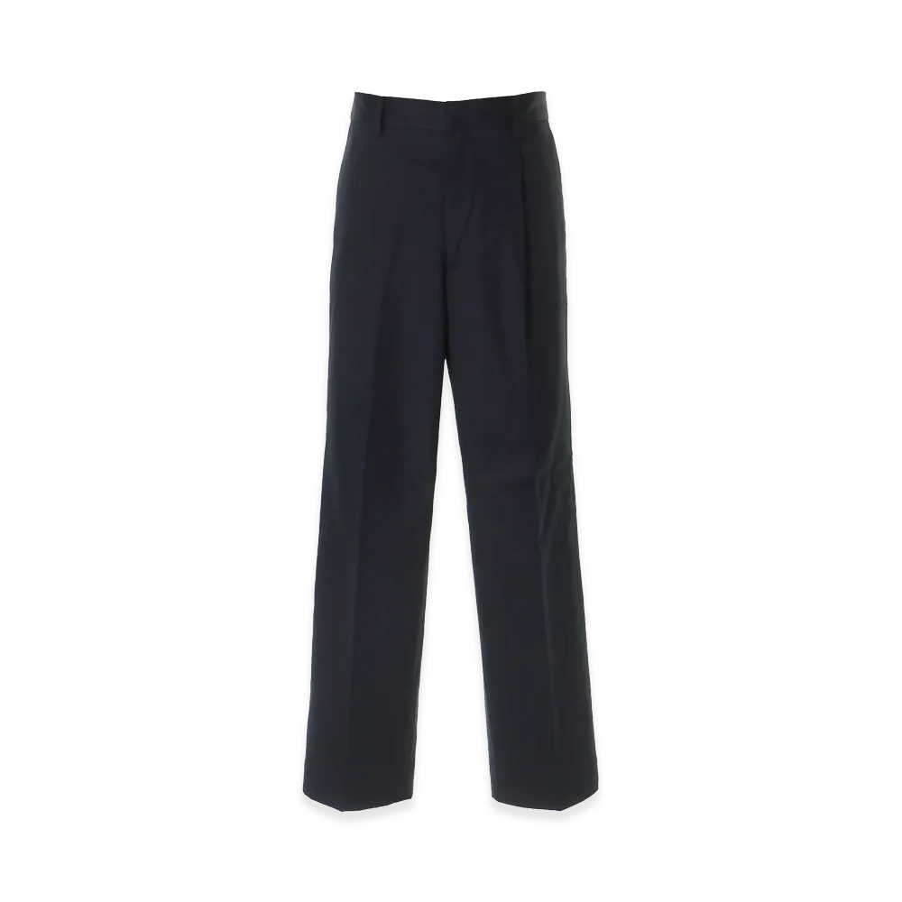 HYSTERIC GLAMOUR 1-Tuck Wide Chino Pants "Navy Other"