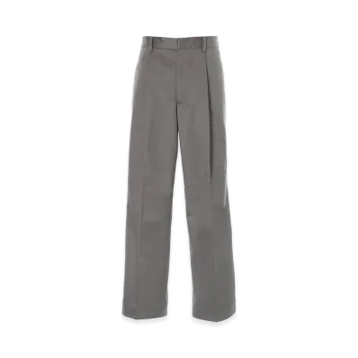HYSTERIC GLAMOUR 1-Tuck Wide Chino Pants "Top Gray"