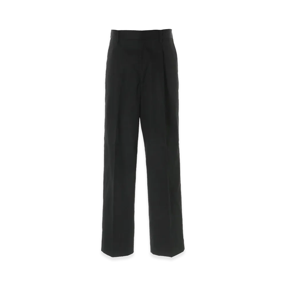 HYSTERIC GLAMOUR 1-Tuck Wide Chino Pants "Black"