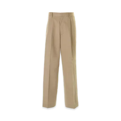 HYSTERIC GLAMOUR 1-Tuck Wide Chino Pants "Beige"