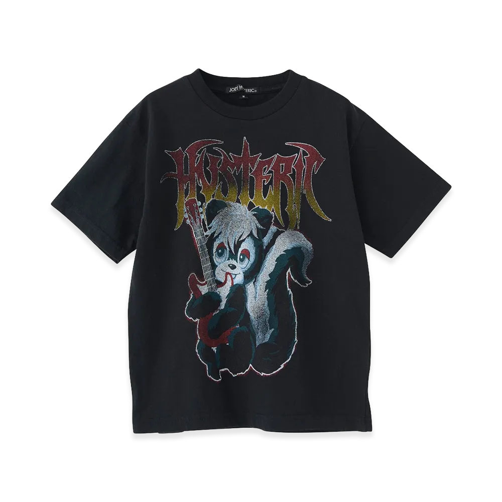 HYSTERIC GLAMOUR Kids HG Metal Skunk Tee "Black"