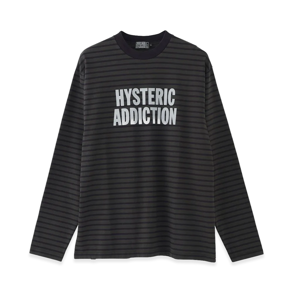 HYSTERIC GLAMOUR HYSteric Addiction Tee "Charcoal Gray"