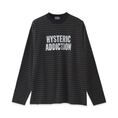 HYSTERIC GLAMOUR HYSteric Addiction Tee "Charcoal Gray"