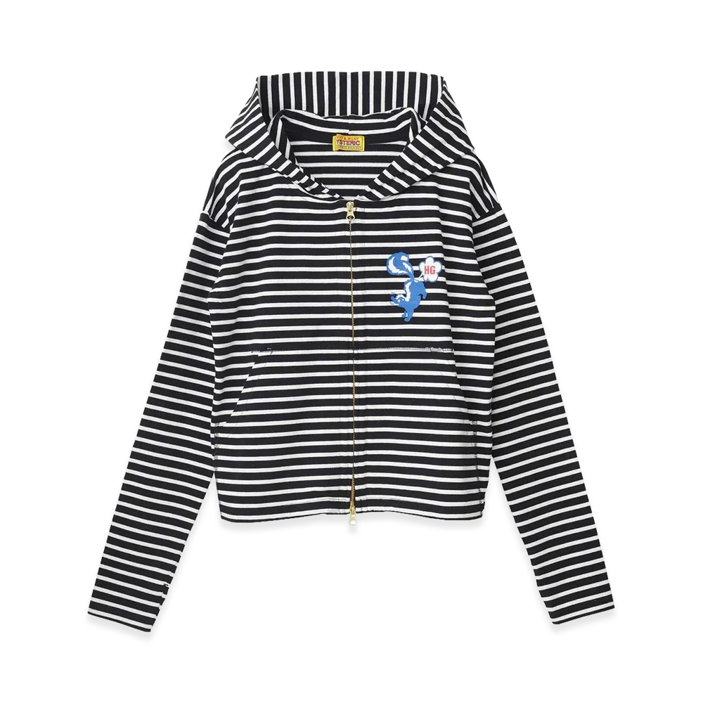HYSTERIC GLAMOUR Women's Skunk Club Hoodie "Black"