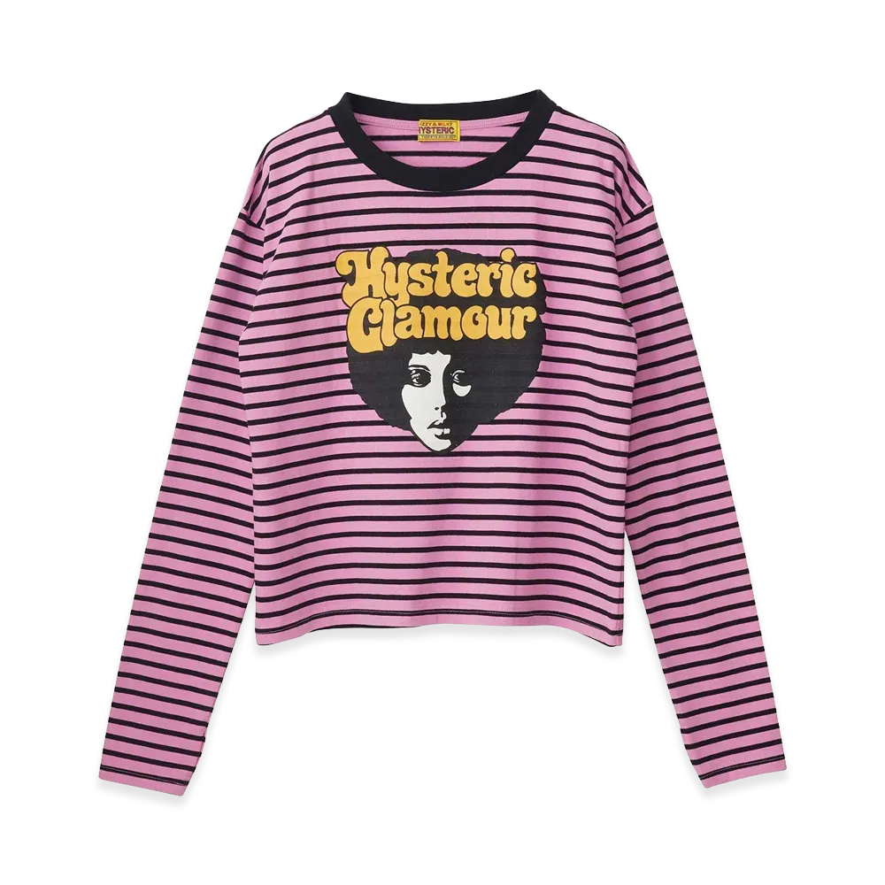HYSTERIC GLAMOUR Women's Afro Girl Tee "Pink"