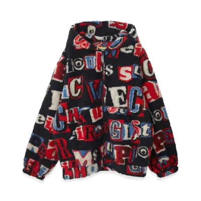 HYSTERIC GLAMOUR Women's Hysteric Effect Boa Fleece Hoodie "Black"