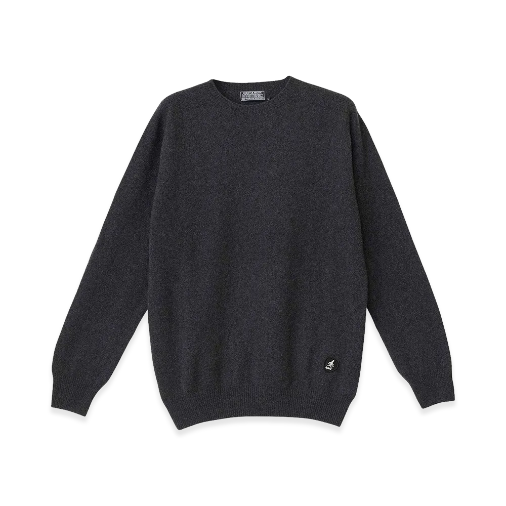 HYSTERIC GLAMOUR Hysteric Pick Patch Sweater "Charcoal Grey"