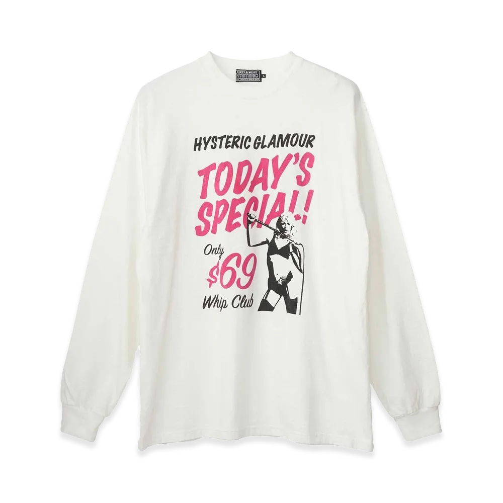 HYSTERIC GLAMOUR HG Whip Club T-Shirt "White"