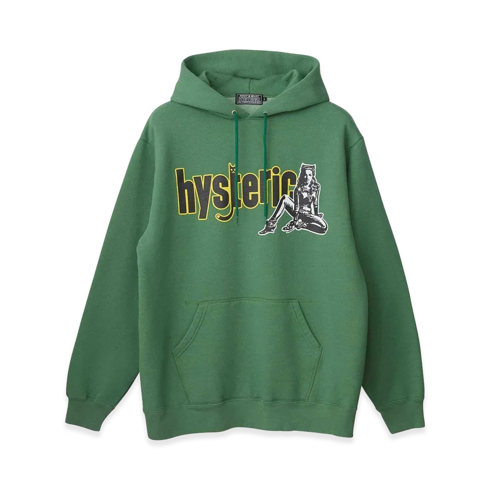 HYSTERIC GLAMOUR Cat Woman Hoodie "Green"