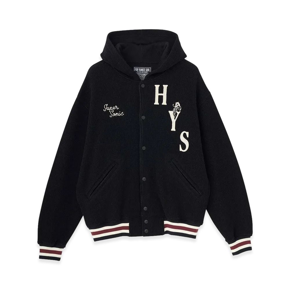 HYSTERIC GLAMOUR Evil Sound Embroidered Hoodie "Black"