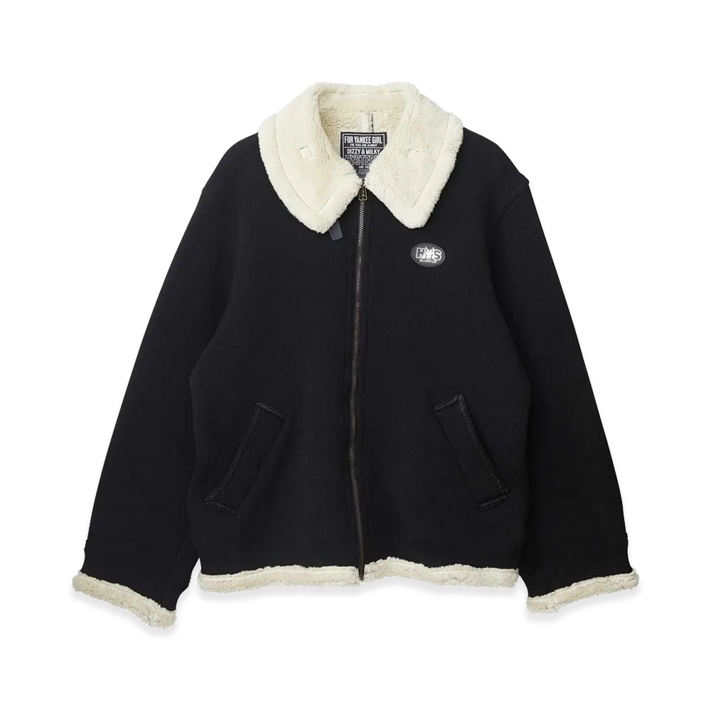 HYSTERIC GLAMOUR Evil Glamour Patch B-3 Flight Jacket "Black"