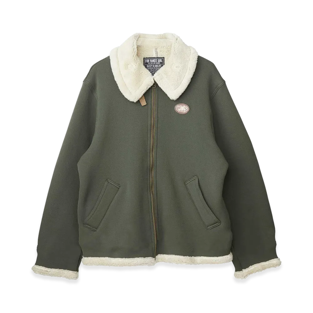 HYSTERIC GLAMOUR Evil Glamour Patch B-3 Flight Jacket "Khaki"