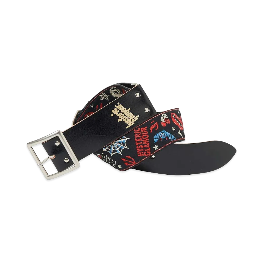 HYSTERIC GLAMOUR Hysteric Horrors Guitar Strap Belt "Black"
