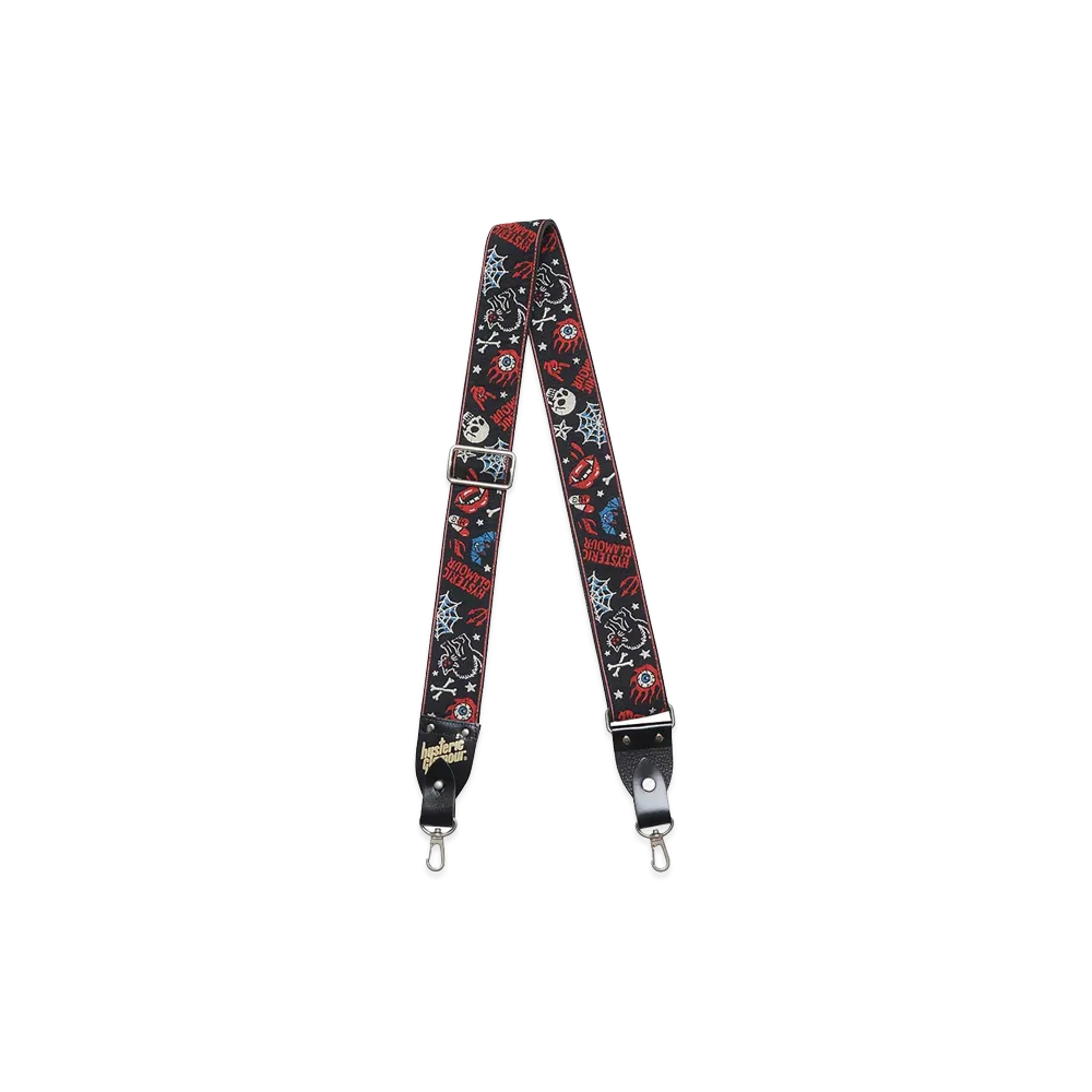 HYSTERIC GLAMOUR Hysteric Horrors Guitar Strap "Black"