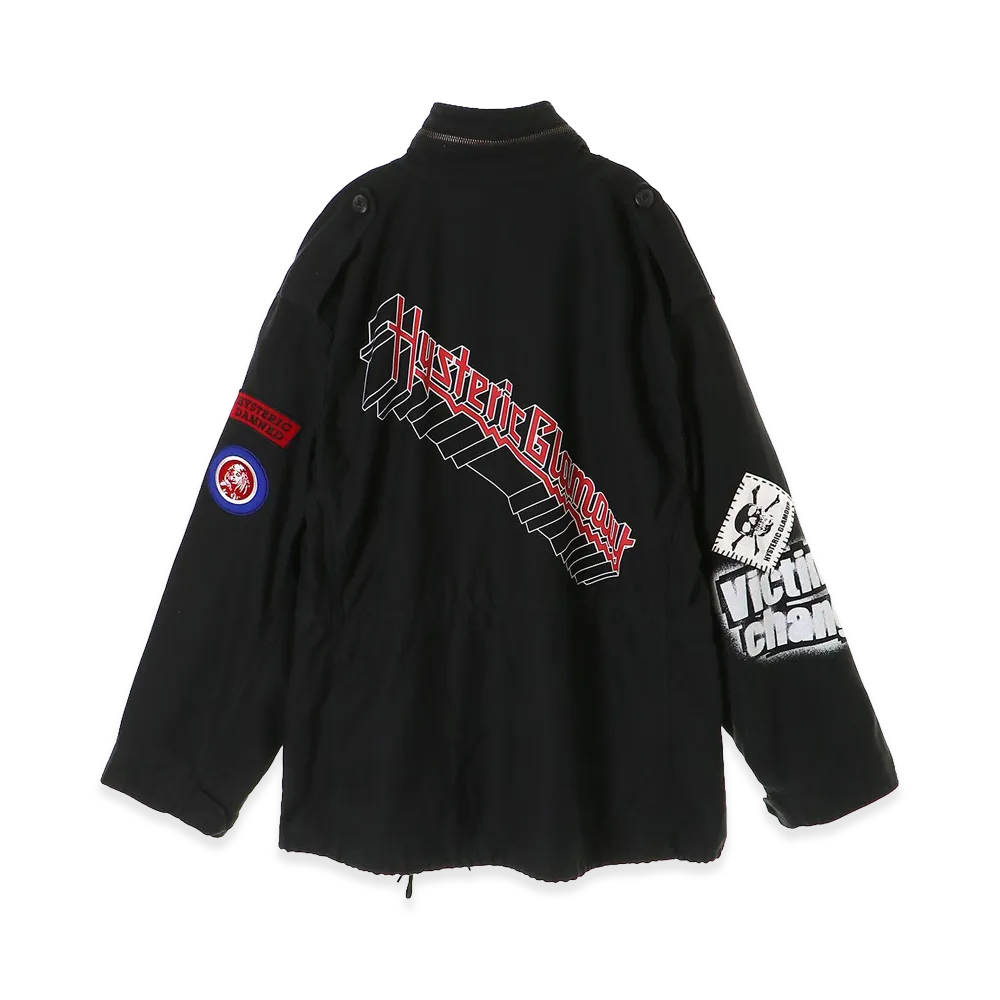 HYSTERIC GLAMOUR Victim Of Changes M-65 Field Jacket "Black"