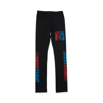 HYSTERIC GLAMOUR Kids Guitar Girl Hg Leggings "Black"