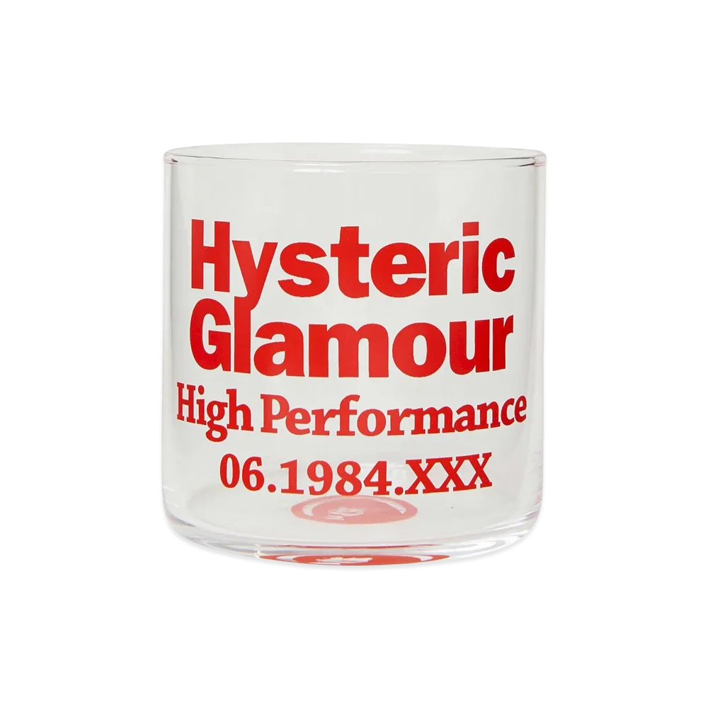 HYSTERIC GLAMOUR Women's Hysteric Sign Glass "Red"