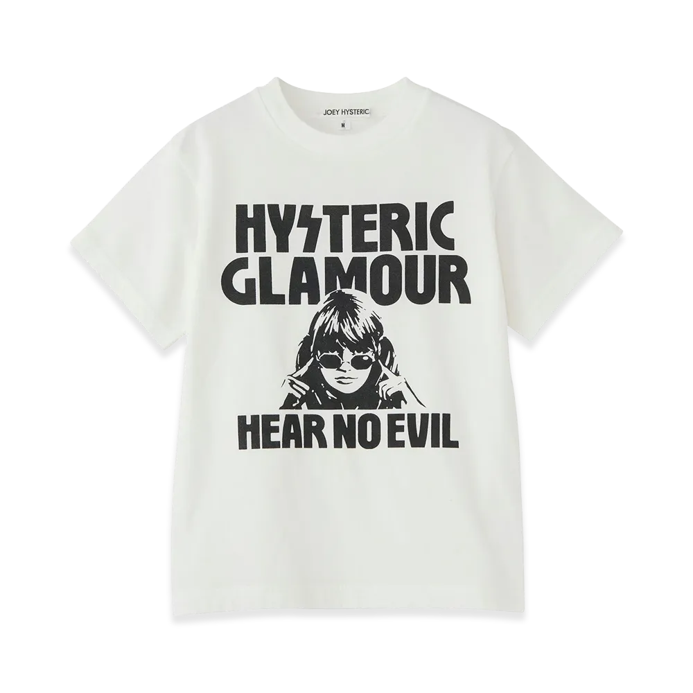 HYSTERIC GLAMOUR Kids Hear No Evil T-Shirt "White"