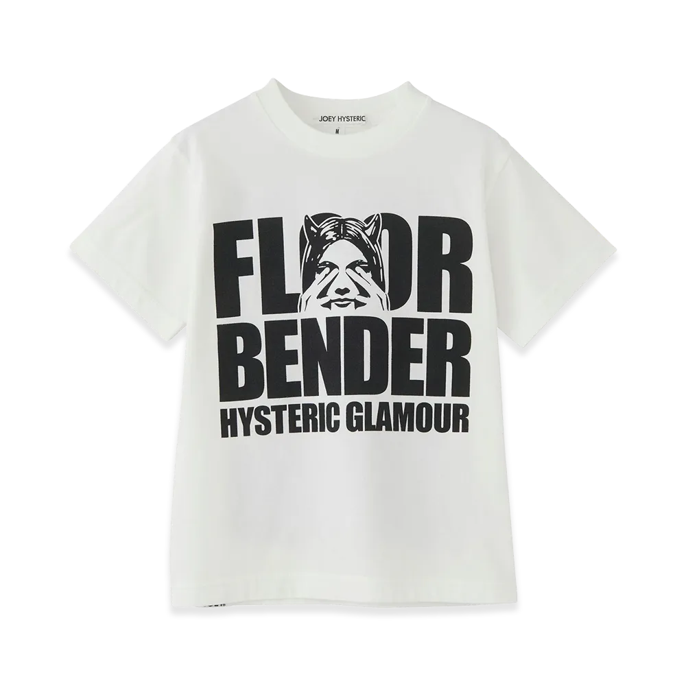 HYSTERIC GLAMOUR Kids Floor Bender T-Shirt "White"