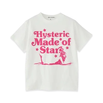 HYSTERIC GLAMOUR Kids Made Of Stars T-Shirt "White"