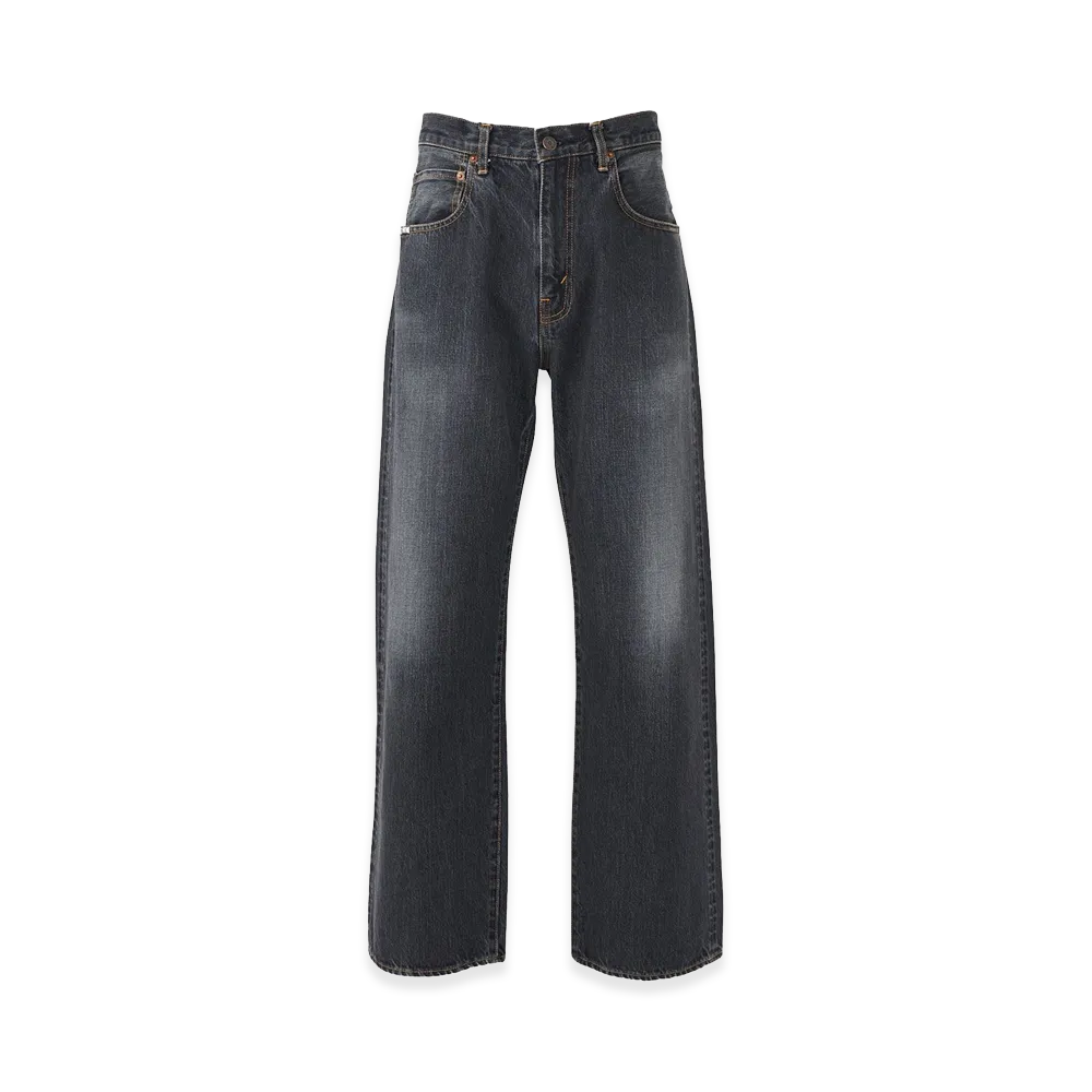 HYSTERIC GLAMOUR Loose Straight Denim Pants "Black"