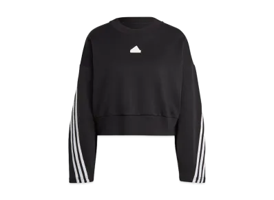 adidas Future Icon 3 Stripes Sweatshirts "Black"