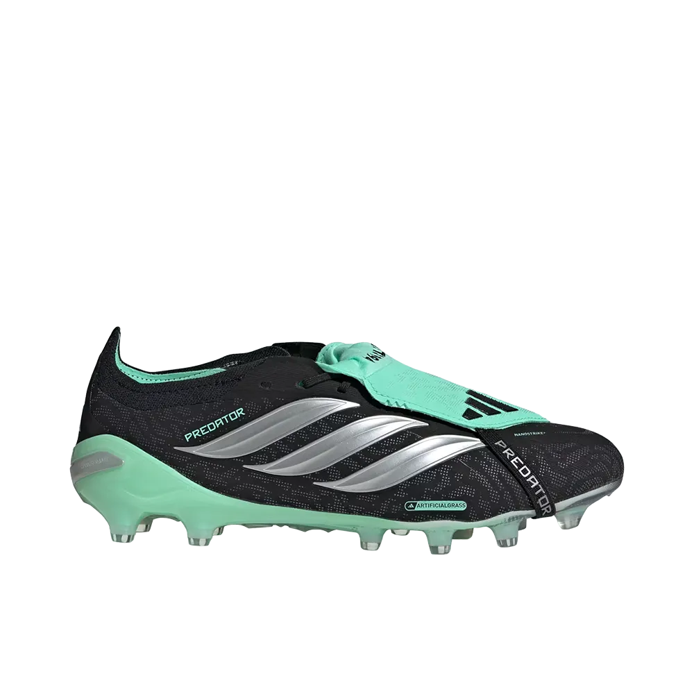 adidas Predator Elite Fold-Over Tongue AG "Core Black/Silver Metallic"