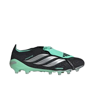 adidas Predator Elite Fold-Over Tongue AG "Core Black/Silver Metallic"