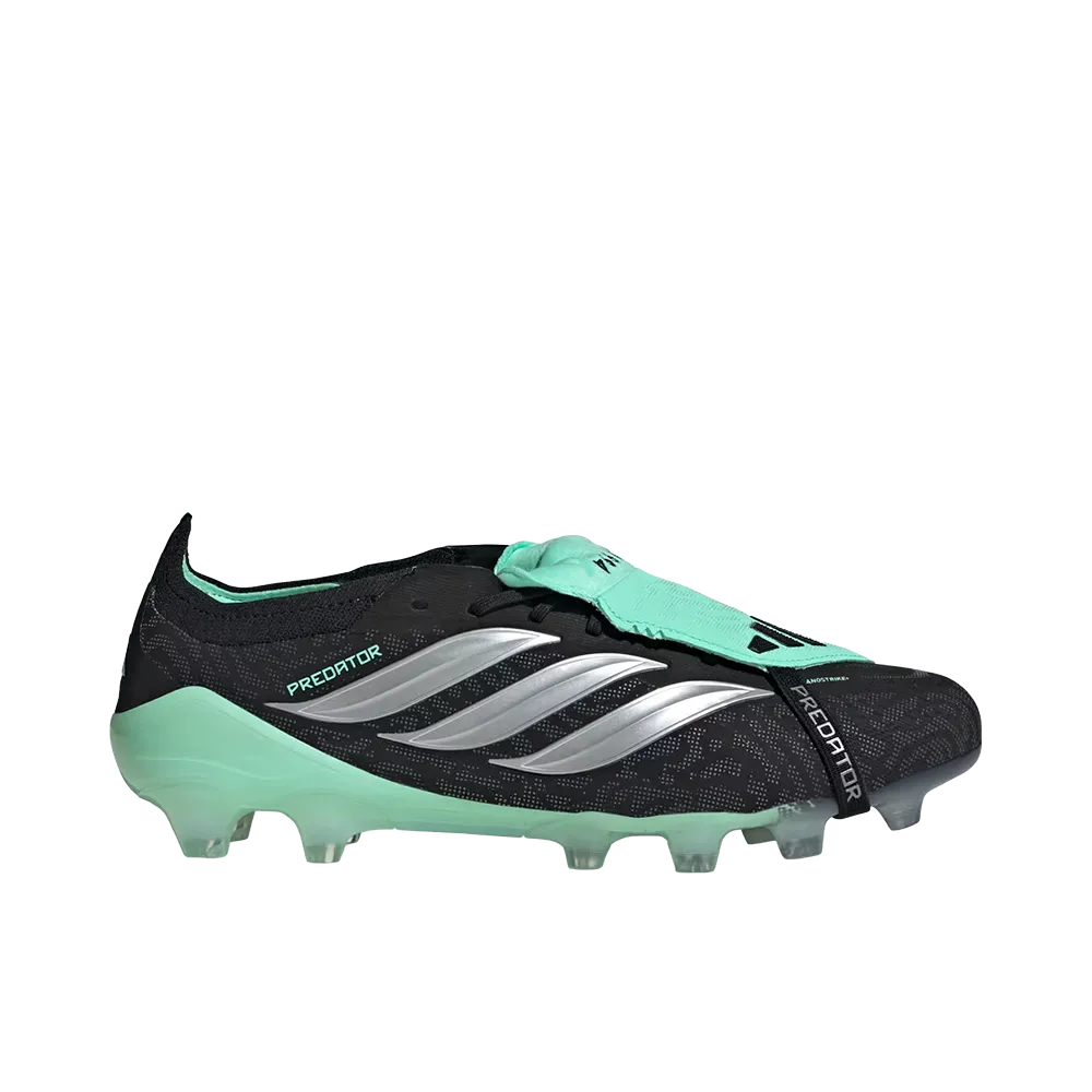 adidas Predator Elite Fold-Over Tongue HG "Core Black/Silver Metallic"
