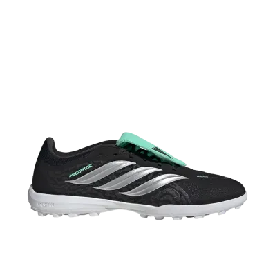 adidas Predator League Fold-Over TF "Core Black/Silver Metallic"