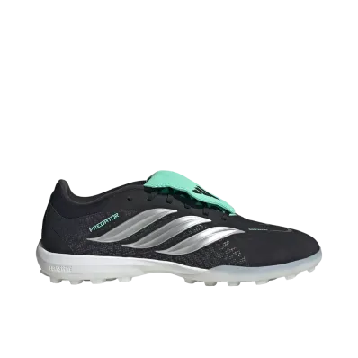 adidas Predator Pro Fold-Over TF "Core Black/Silver Metallic"
