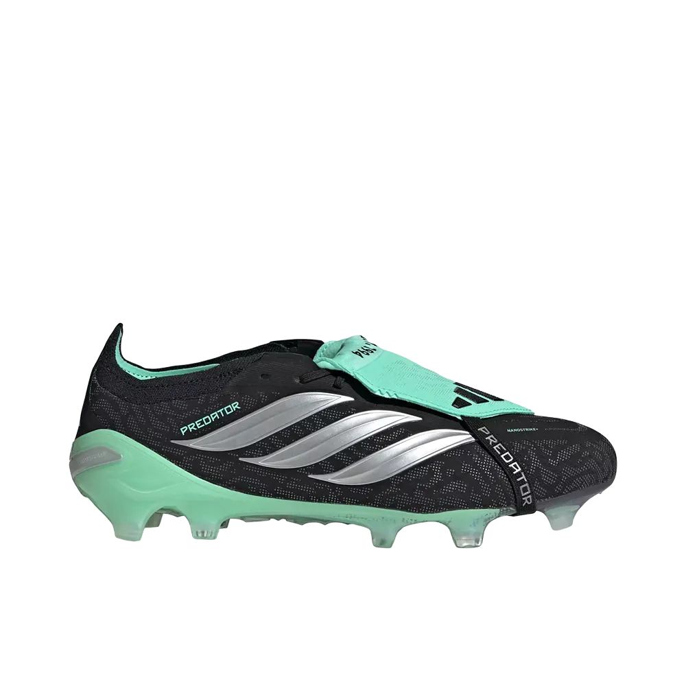 adidas Predator Elite Fold-Over Tongue FG "Core Black/Silver Metallic"