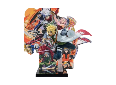 Ichiban-Kuji Minato Namikaze Figure (NARUTOP99 Memorial Illustration Background Panel Drawn by Masashi Kishimoto) NARUTOP99 -Gorgeous Shinobi Emaki-