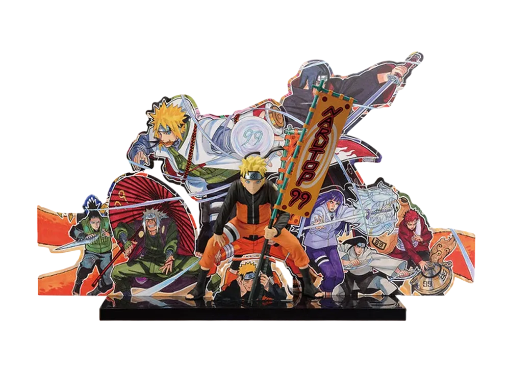 Ichiban-Kuji Naruto Uzumaki Figure (NARUTOP99 Memorial Illustration Background Panel Drawn by Masashi Kishimoto) NARUTOP99 -Gorgeous Shinobi Emaki-
