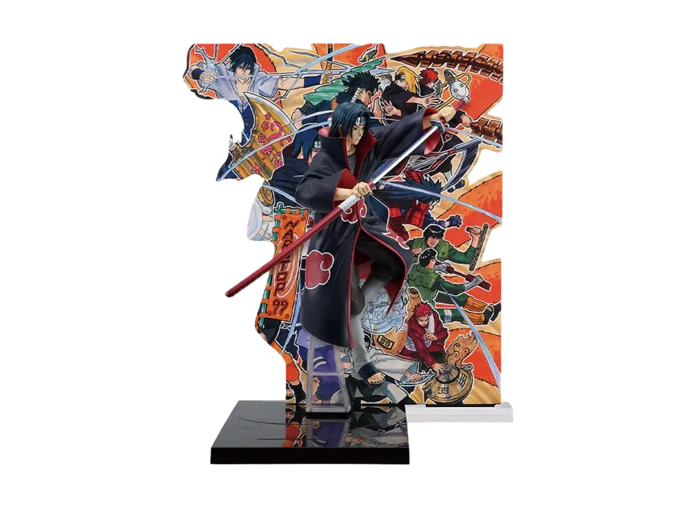 Ichiban-Kuji Itachi Uchiha Figure (NARUTOP99 Memorial Illustration Background Panel Drawn by Masashi Kishimoto) NARUTOP99 -Gorgeous Shinobi Emaki-