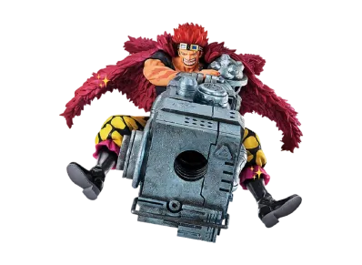 BANDAI "Ichiban Kuji" -One Piece BEYOND THE LEVEL- C Prize Eustace Kidd Figure Arms Purse Model