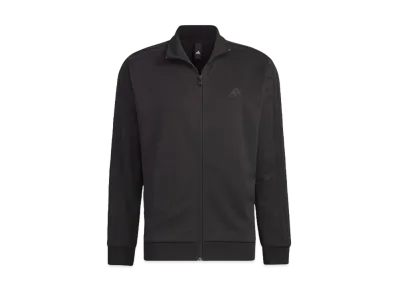 adidas Three Stripes Double Knit Track Top "Black/Black"