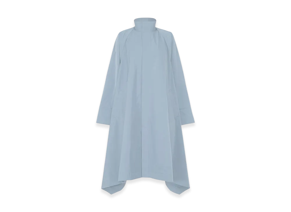 132 5. ISSEY MIYAKE Trapezoid Coat "Light Blue"