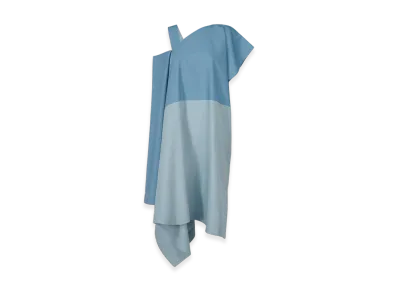 132 5. ISSEY MIYAKE Slit Print "Light Blue"