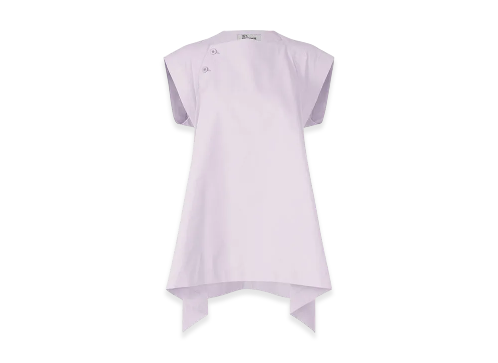 132 5. ISSEY MIYAKE Trapezoid Shirt "Icy Lilac"