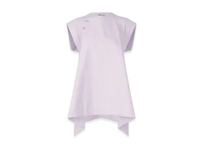 132 5. ISSEY MIYAKE Trapezoid Shirt "Icy Lilac"