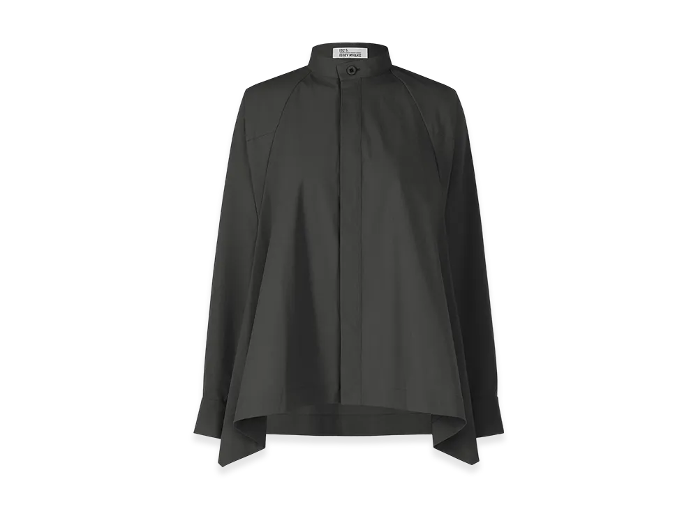 132 5. ISSEY MIYAKE Trapezoid Shirt "Black"