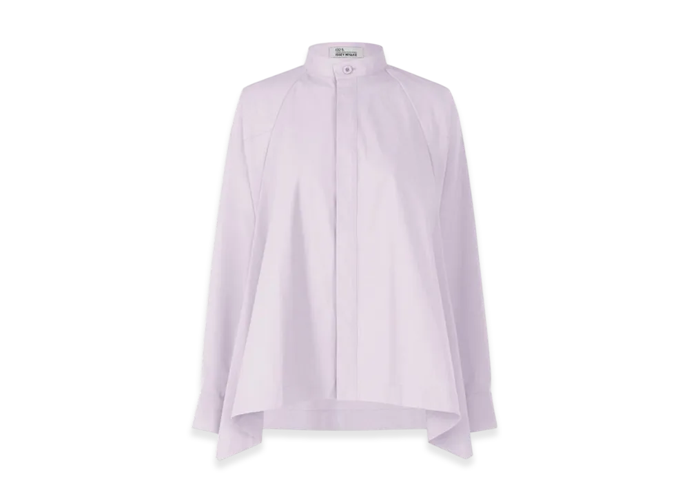 132 5. ISSEY MIYAKE Trapezoid Shirt "Icy Lilac"