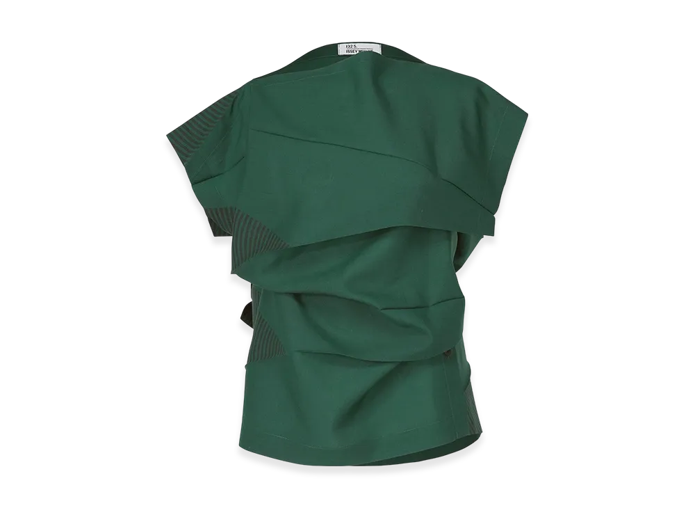 132 5. ISSEY MIYAKE Fold Ramie Print "Viridian"