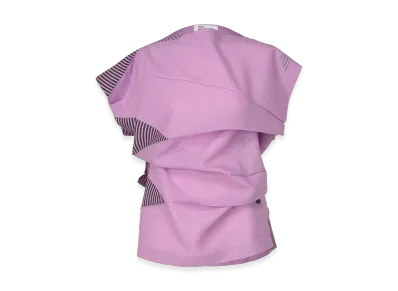 132 5. ISSEY MIYAKE Fold Ramie Print "Lilac"