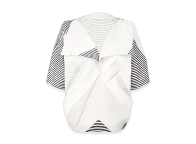 132 5. ISSEY MIYAKE Fold Ramie Print "White"