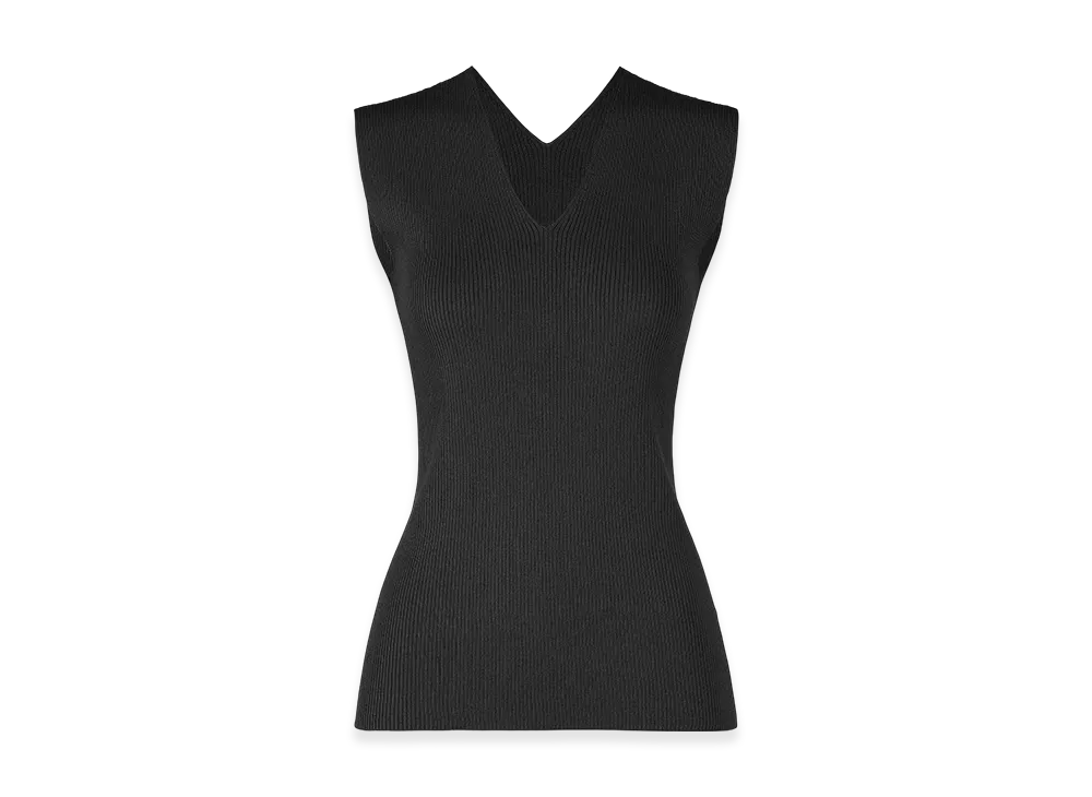 132 5. ISSEY MIYAKE Flat Rib Knit 2 "Black"